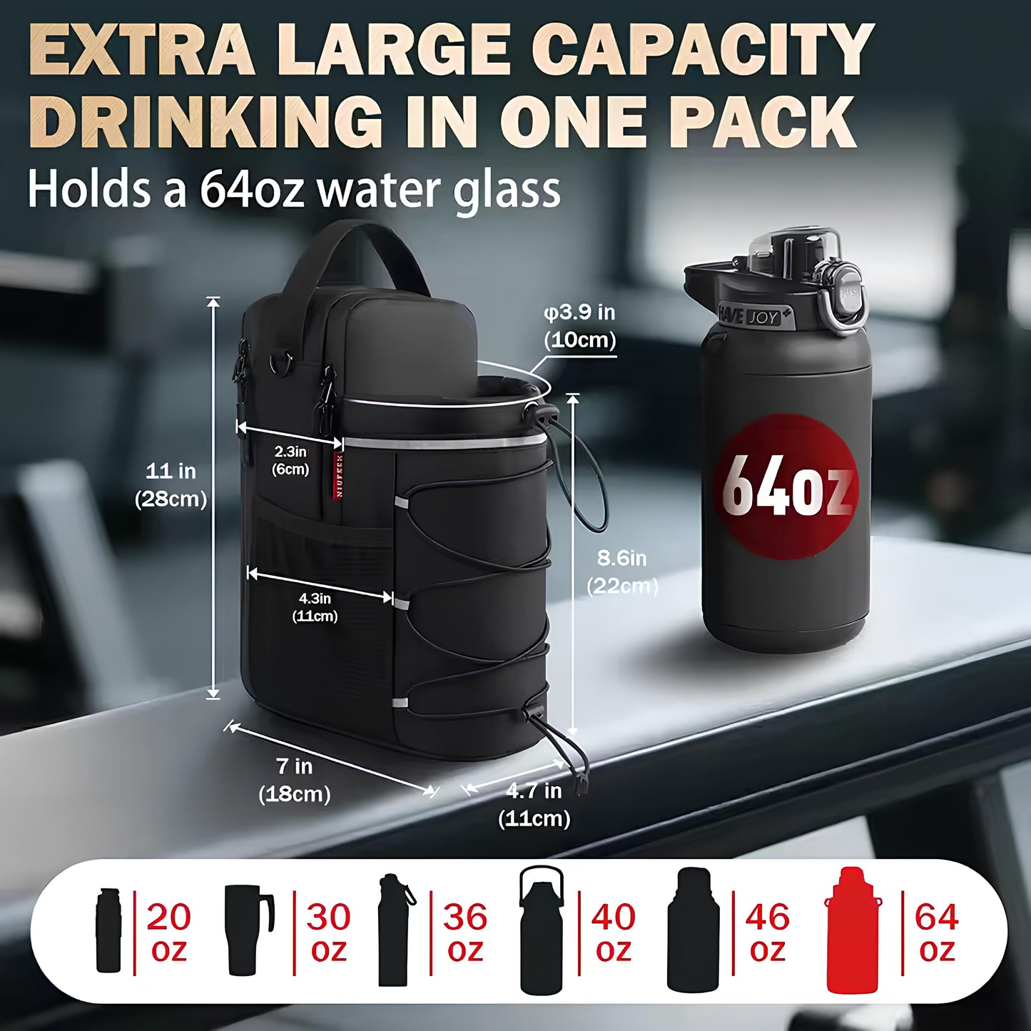 HydraMag™ – Magnetic Gym Bottle Bag