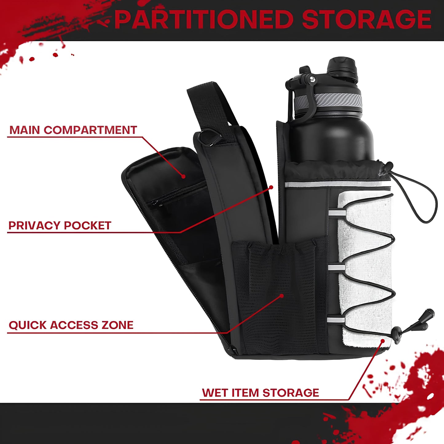 HydraMag™ – Magnetic Gym Bottle Bag